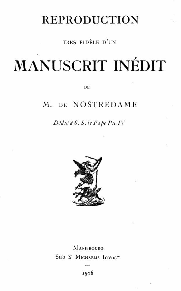 Reproduction trs fidle d'un manuscrit, Rigaux, 1906